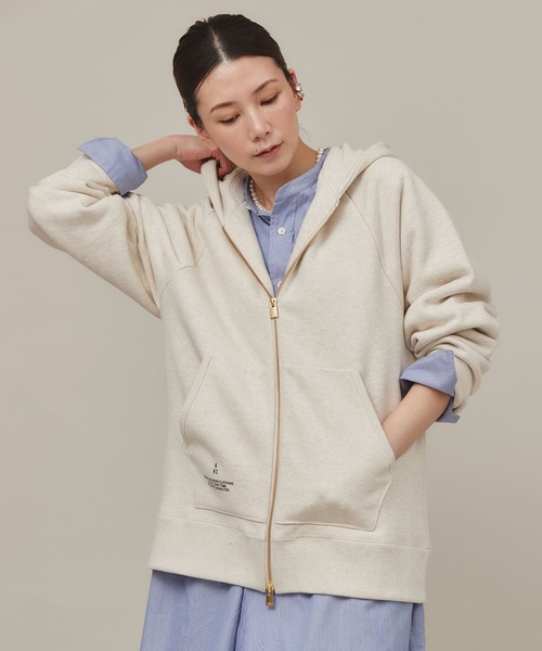 Curensology（カレンソロジー）の「Curensology(カレンソロジー)/＜&RC＞ヘビーウラケロングパーカー（パーカー・レディース・ライトグレー/キナリ・FREE）」の2枚目の写真