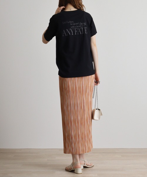 hunch（ハンチ）の「hunch USAコットンロゴT（Tシャツ/カットソー・レディース・ベージュ/ブラック/オフホワイト・FREE）」の11枚目の写真