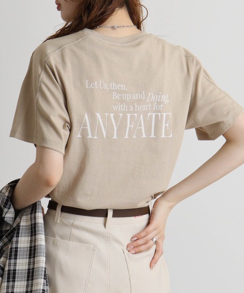 hunch（ハンチ）の「hunch USAコットンロゴT（Tシャツ/カットソー・レディース・ベージュ/ブラック/オフホワイト・FREE）」の14枚目の写真