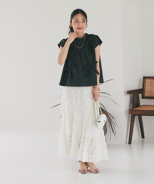 La boutique BonBon - 【最終価格】メニーリボンブラウス La boutique BonBon（ラブティックボンボン）の「【大人リボン