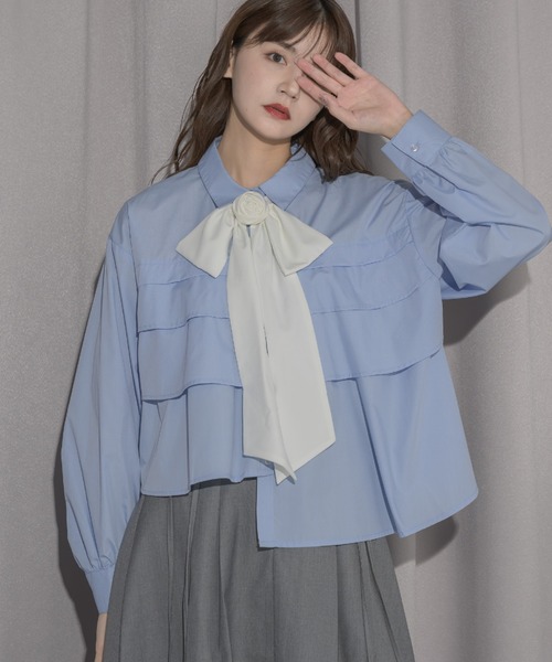 idem（イデム）の「rose ribbon tie / バラモチーフチョーカー（チョーカー・レディース・アイボリー/ブラック・FREE）」の12枚目の写真