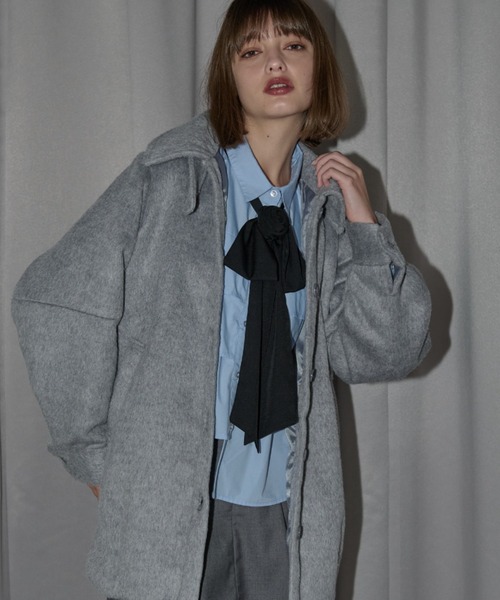 idem（イデム）の「rose ribbon tie / バラモチーフチョーカー（チョーカー・レディース・アイボリー/ブラック・FREE）」の4枚目の写真