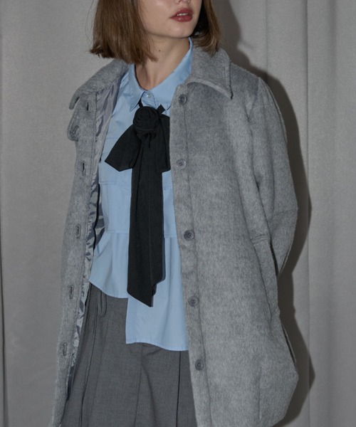 idem（イデム）の「rose ribbon tie / バラモチーフチョーカー（チョーカー・レディース・アイボリー/ブラック・FREE）」の5枚目の写真