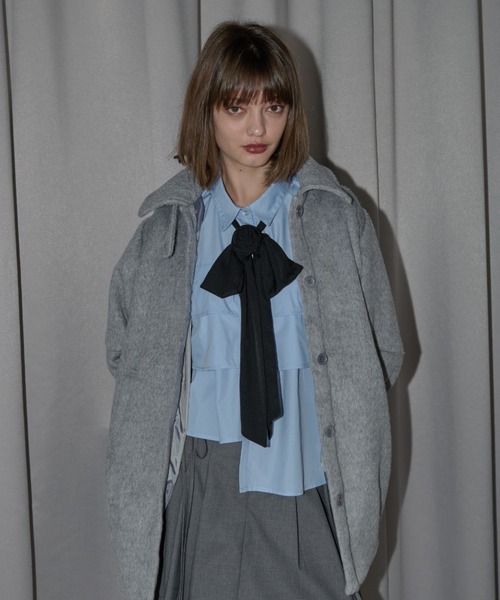 idem（イデム）の「rose ribbon tie / バラモチーフチョーカー（チョーカー・レディース・アイボリー/ブラック・FREE）」の8枚目の写真