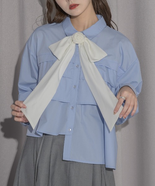 idem（イデム）の「rose ribbon tie / バラモチーフチョーカー（チョーカー・レディース・アイボリー/ブラック・FREE）」の20枚目の写真