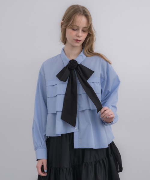 idem(イデム)の「rose ribbon tie / バラモチーフチョーカー(チョーカー・レディース・アイボリー/ブラック・FREE)」の18枚目の写真