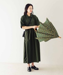 Live in comfort | リブ　イン　コンフォート　シンプルライフ研究家　マキさんとつくった　お出かけ顔の撥水素材シャツワンピース(ワンピース)