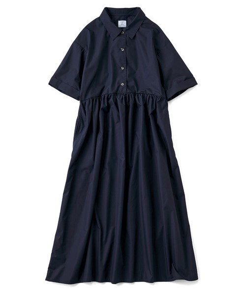 Live in comfort(リブインコンフォート)の「リブ イン コンフォート シンプルライフ研究家 マキさんとつくった お出かけ顔の撥水素材シャツワンピース(ワンピース・レディース・ダークネイビー/カーキ・M/LL/L/3L/S/MP/4L)」の6枚目の写真