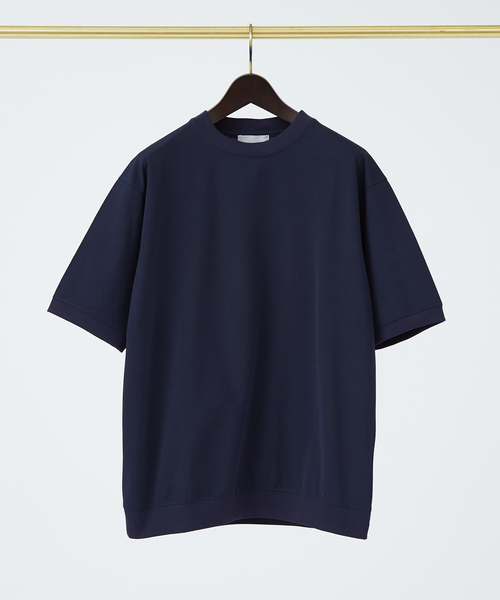 ABAHOUSE GRAY（アバハウスグレイ）の「エアファンクション リブ 半袖Tシャツ（Tシャツ/カットソー・メンズ・ホワイト/グレイッシュベージュ/サックスブルー/ブラック/グリーン/モカ/ネイビー・46/48）」の7枚目の写真