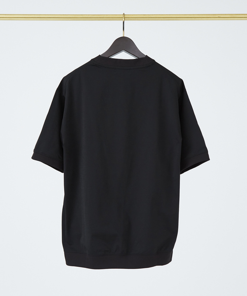 ABAHOUSE GRAY（アバハウスグレイ）の「エアファンクション リブ 半袖Tシャツ（Tシャツ/カットソー・メンズ・ホワイト/グレイッシュベージュ/サックスブルー/ブラック/グリーン/モカ/ネイビー・46/48）」の12枚目の写真