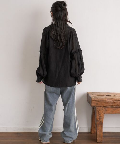 RETRO GIRL（レトロガール）の「シャーリングキャミsetシャツ（シャツ