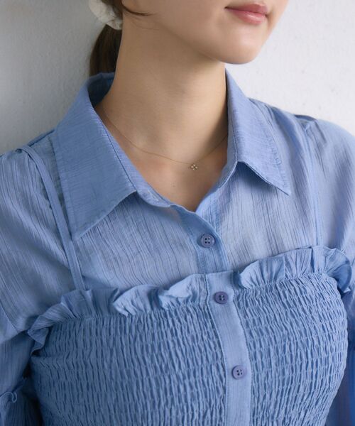 セール】シャーリングキャミsetシャツ（シャツ/ブラウス）｜RETRO GIRL