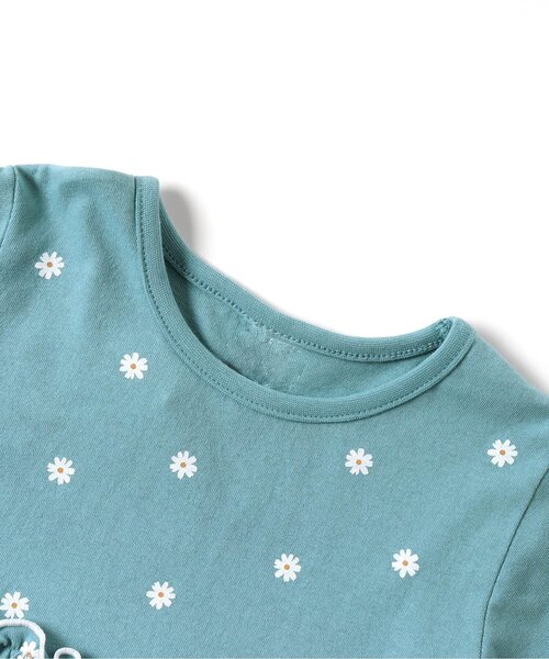 apres les cours(アプレレクール)の「メローティアードTシャツ(Tシャツ/カットソー・キッズ・ブラック/イエロー/アイボリー/サックスブルー/サーモンピンク・80/90/100/110/120/130/140)」の18枚目の写真