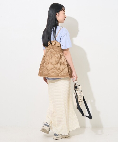 FREAK'S STORE（フリークスストア）の「ヴィンテージ キルトビスチェ（キャミソール・レディース・ブラック/ベージュ/オリーブ/ピンク・ﾌﾘ-）」の16枚目の写真