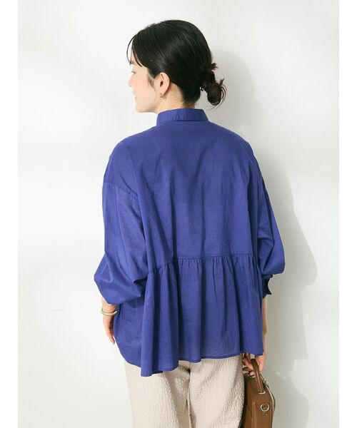 CRAFT STANDARD BOUTIQUE（クラフトスタンダードブティック）の「ペプラムブラウス（シャツ/ブラウス・レディース・レッド/オフホワイト/ブルー/ブラック/ブラック系その他2・FREE）」の8枚目の写真