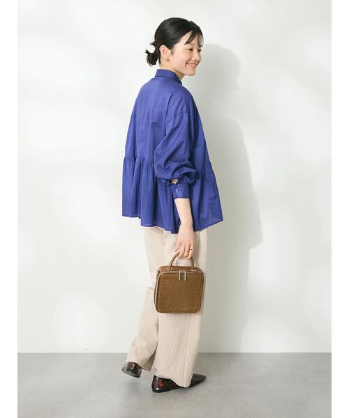 CRAFT STANDARD BOUTIQUE（クラフトスタンダードブティック）の「ペプラムブラウス（シャツ/ブラウス・レディース・レッド/オフホワイト/ブルー/ブラック/ブラック系その他2・FREE）」の11枚目の写真