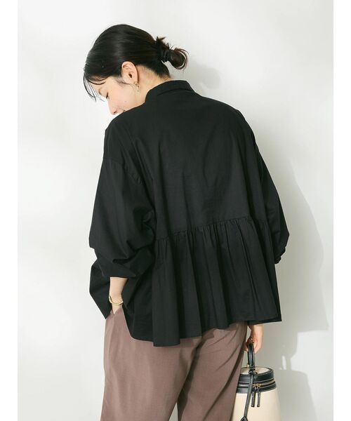CRAFT STANDARD BOUTIQUE（クラフトスタンダードブティック）の「ペプラムブラウス（シャツ/ブラウス・レディース・レッド/オフホワイト/ブルー/ブラック/ブラック系その他2・FREE）」の13枚目の写真