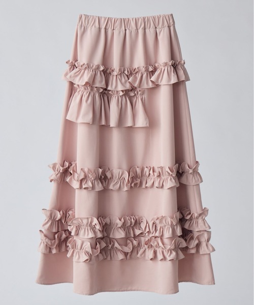 セール】whip frill volume skirt /ボリュームフリルスカート