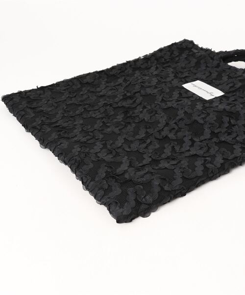 natural couture（ナチュラルクチュール）の「フラワーチュールＡ４トート（ショルダーバッグ・レディース・ホワイト/ブラック/グレイッシュベージュ・FREE）」の10枚目の写真