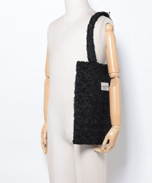 natural couture（ナチュラルクチュール）の「フラワーチュールＡ４トート（ショルダーバッグ・レディース・ホワイト/ブラック/グレイッシュベージュ・FREE）」の12枚目の写真