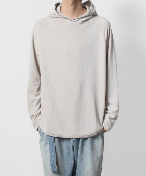 ATTACHMENT（アタッチメント）の「CO/PE ハイゲージパイル フーデッドプルオーバー / CO/PE HIGH GAUGE PILE HOODED PULLOVER（パーカー・メンズ・ライトベージュ/ブラウン系/ブラック・2/1/3）」の3枚目の写真