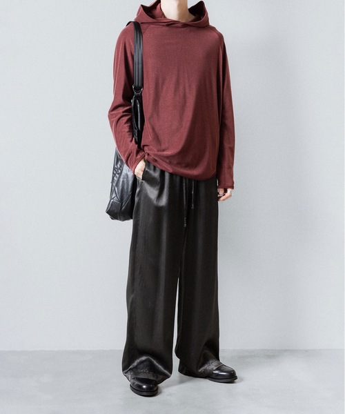 ATTACHMENT（アタッチメント）の「CO/PE ハイゲージパイル フーデッドプルオーバー / CO/PE HIGH GAUGE PILE HOODED PULLOVER（パーカー・メンズ・ライトベージュ/ブラウン系/ブラック・2/1/3）」の4枚目の写真