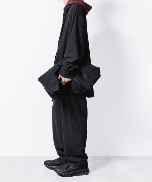 ATTACHMENT（アタッチメント）の「CO/PE ハイゲージパイル フーデッドプルオーバー / CO/PE HIGH GAUGE PILE HOODED PULLOVER（パーカー・メンズ・ライトベージュ/ブラウン系/ブラック・2/1/3）」の9枚目の写真