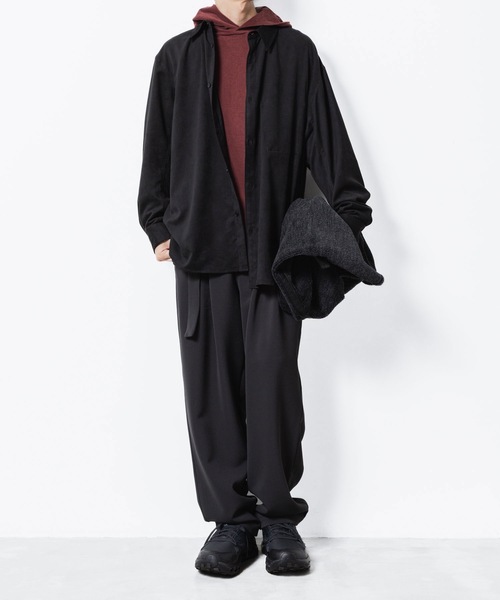 ATTACHMENT（アタッチメント）の「CO/PE ハイゲージパイル フーデッドプルオーバー / CO/PE HIGH GAUGE PILE HOODED PULLOVER（パーカー・メンズ・ライトベージュ/ブラウン系/ブラック・2/1/3）」の10枚目の写真