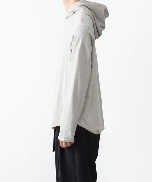ATTACHMENT(アタッチメント)の「CO/PE ハイゲージパイル フーデッドプルオーバー / CO/PE HIGH GAUGE PILE HOODED PULLOVER(パーカー・メンズ・ライトベージュ/ブラウン系/ブラック・2/1/3/4)」の15枚目の写真