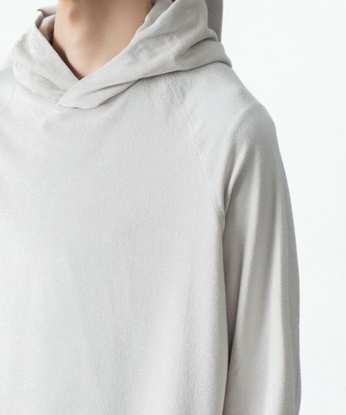 ATTACHMENT(アタッチメント)の「CO/PE ハイゲージパイル フーデッドプルオーバー / CO/PE HIGH GAUGE PILE HOODED PULLOVER(パーカー・メンズ・ライトベージュ/ブラウン系/ブラック・2/1/3/4)」の18枚目の写真