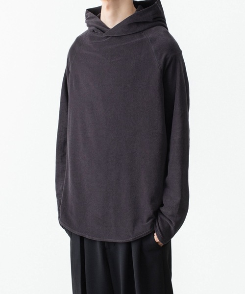 ATTACHMENT(アタッチメント)の「CO/PE ハイゲージパイル フーデッドプルオーバー / CO/PE HIGH GAUGE PILE HOODED PULLOVER(パーカー・メンズ・ライトベージュ/ブラウン系/ブラック・2/1/3/4)」の9枚目の写真