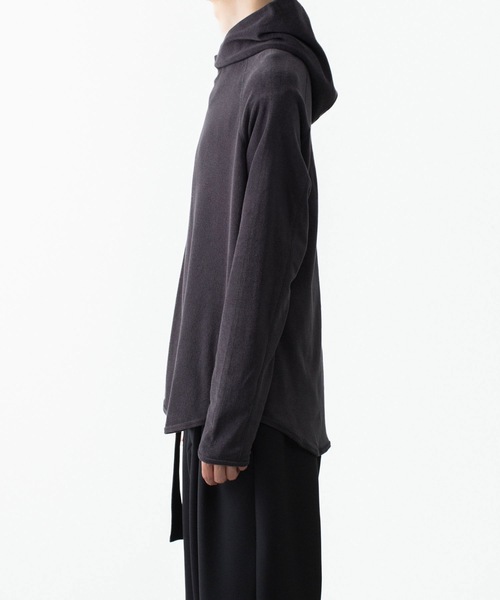 ATTACHMENT(アタッチメント)の「CO/PE ハイゲージパイル フーデッドプルオーバー / CO/PE HIGH GAUGE PILE HOODED PULLOVER(パーカー・メンズ・ライトベージュ/ブラウン系/ブラック・2/1/3/4)」の10枚目の写真