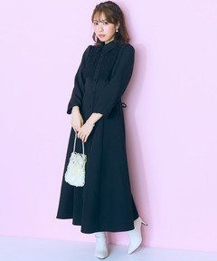 スーツ・フォーマル・ドレス Ameri UPPER EMBROIDERY FLARE DRESS Ameri VINTAGE（アメリ ヴィンテージ）UPPER EMBROIDERY FLARE