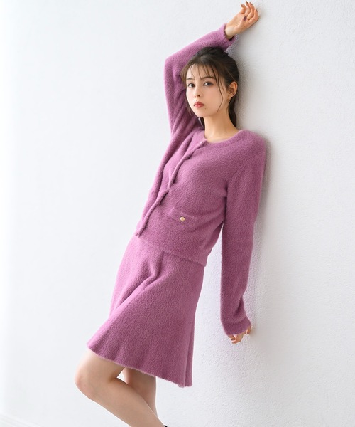 セール】シャギーAラインニットスカート/MM437205（スカート）｜MISCH