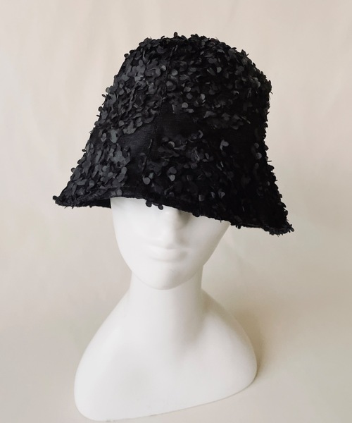 ORIENT MILLINERY（オリエント ミリナリー）の「RANGIA【ﾗﾝｼﾞｱ】（ハット・レディース・ブラック/ホワイト・FREE）」の2枚目の写真