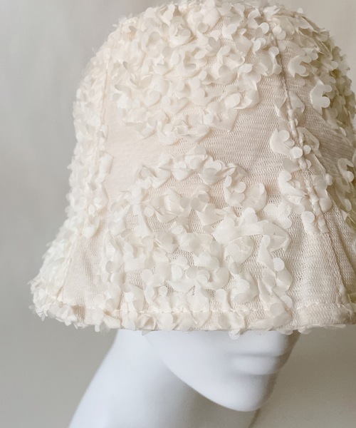 ORIENT MILLINERY（オリエント ミリナリー）の「RANGIA【ﾗﾝｼﾞｱ】（ハット・レディース・ブラック/ホワイト・FREE）」の6枚目の写真