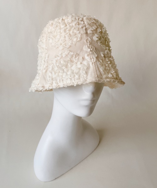 ORIENT MILLINERY（オリエント ミリナリー）の「RANGIA【ﾗﾝｼﾞｱ】（ハット・レディース・ブラック/ホワイト・FREE）」の7枚目の写真