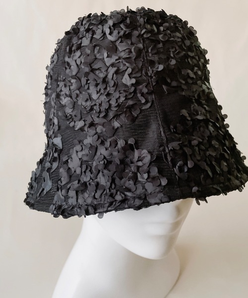 ORIENT MILLINERY（オリエント ミリナリー）の「RANGIA【ﾗﾝｼﾞｱ】（ハット・レディース・ブラック/ホワイト・FREE）」の5枚目の写真