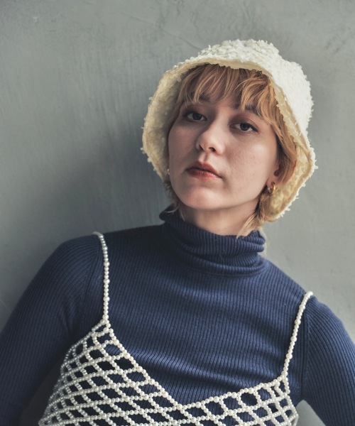 ORIENT MILLINERY（オリエント ミリナリー）の「RANGIA【ﾗﾝｼﾞｱ】（ハット・レディース・ブラック/ホワイト・FREE）」の11枚目の写真