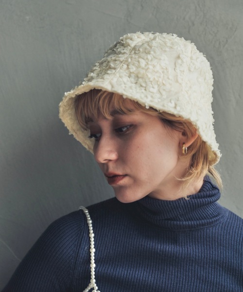 ORIENT MILLINERY（オリエント ミリナリー）の「RANGIA【ﾗﾝｼﾞｱ】（ハット・レディース・ブラック/ホワイト・FREE）」の12枚目の写真