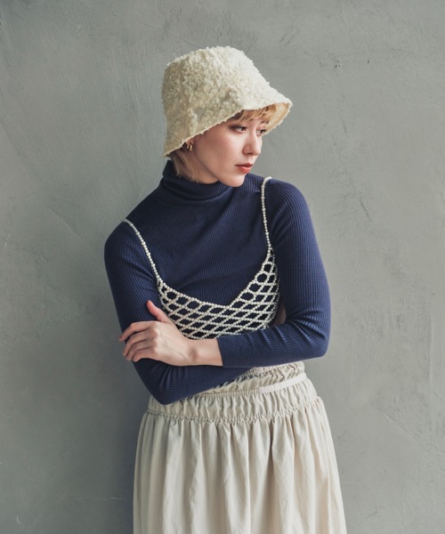 ORIENT MILLINERY（オリエント ミリナリー）の「RANGIA【ﾗﾝｼﾞｱ】（ハット・レディース・ブラック/ホワイト・FREE）」の10枚目の写真