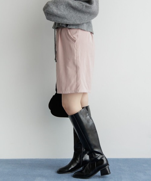 flower（フラワー）の「ポケットフリルスカート（スカート・レディース・ブラウン/ピンク/ベージュ・FREE）」の4枚目の写真