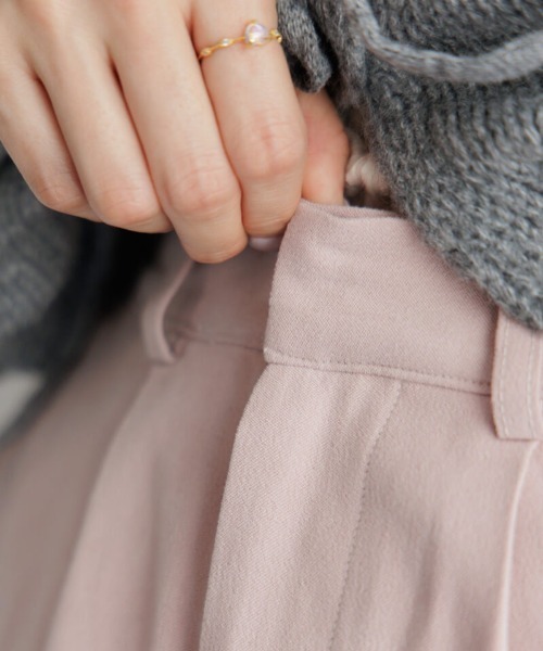 flower（フラワー）の「ポケットフリルスカート（スカート・レディース・ブラウン/ピンク/ベージュ・FREE）」の9枚目の写真