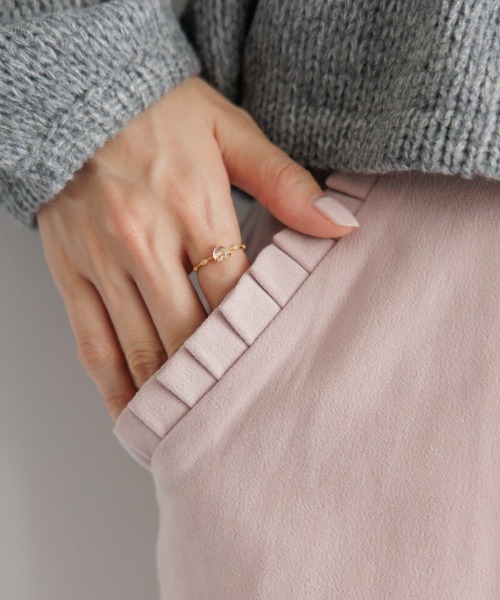 flower（フラワー）の「ポケットフリルスカート（スカート・レディース・ブラウン/ピンク/ベージュ・FREE）」の10枚目の写真