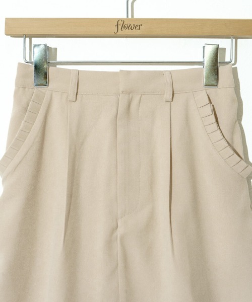 flower（フラワー）の「ポケットフリルスカート（スカート・レディース・ブラウン/ピンク/ベージュ・FREE）」の17枚目の写真