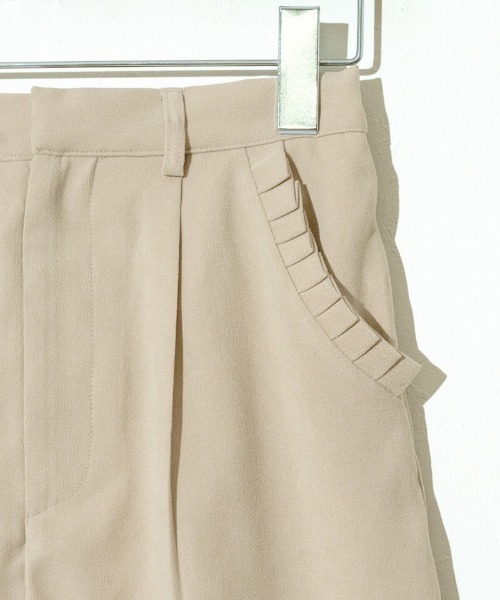 flower（フラワー）の「ポケットフリルスカート（スカート・レディース・ブラウン/ピンク/ベージュ・FREE）」の19枚目の写真