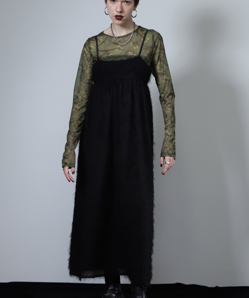 【セール】【WEB・一部店舗限定】シャギーキャミワンピース（ワンピース）｜ROSE BUD（ローズバッド）