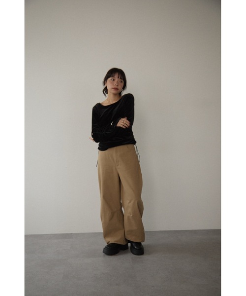 カップインベロアトップス OUR WACOAL×anuans】カップインベロアトップス(M BEIGE