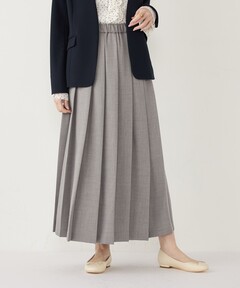 ウールブレンドイレヘムスカート（スカート）｜anuans（ア