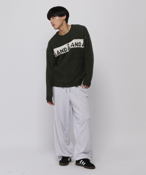 ニット セーター 「UNISEX」ALAND／ロゴモヘアニットプルオーバー レディース メンズ ニット セーター モヘアミックスニット レディース : ZOZOTOWN